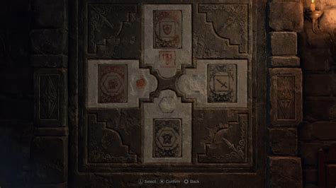 Resident Evil 4 Wall with Four Slots puzzle solution in .